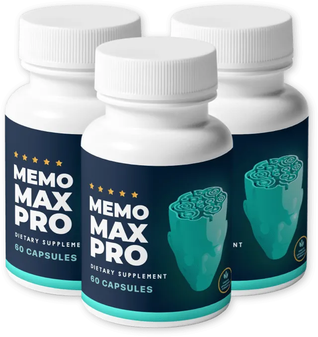MemoMax Pro 3-bottle supplement package